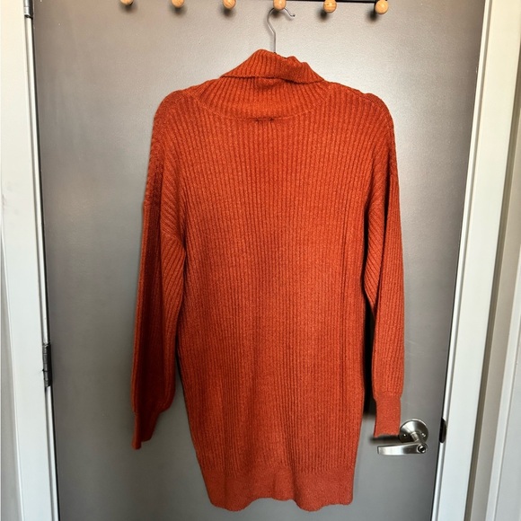 NWT Fashion Nova Women's Orange Sweater Dress - Picture 6 of 7